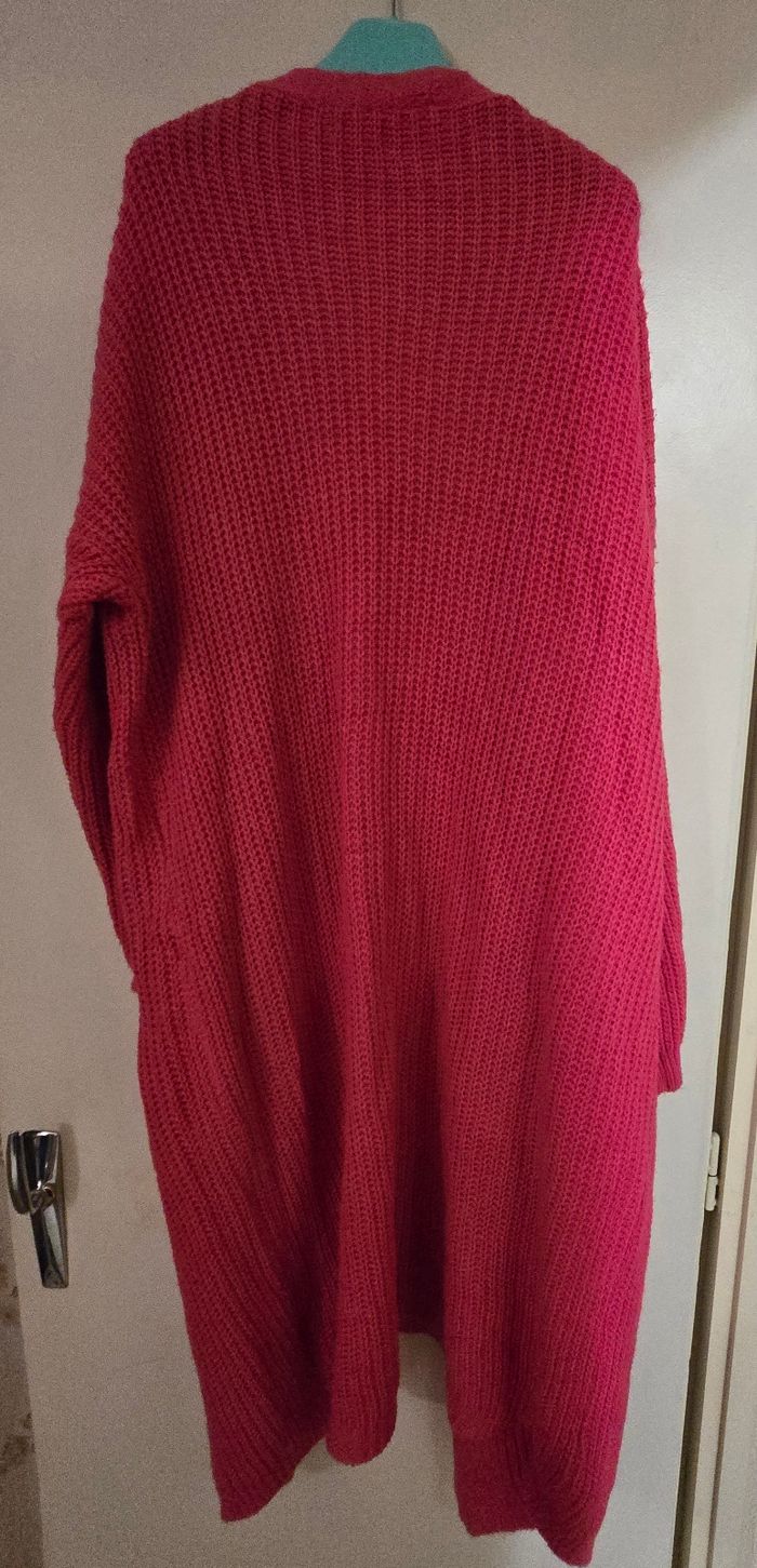 Gilet long fushia - photo numéro 2