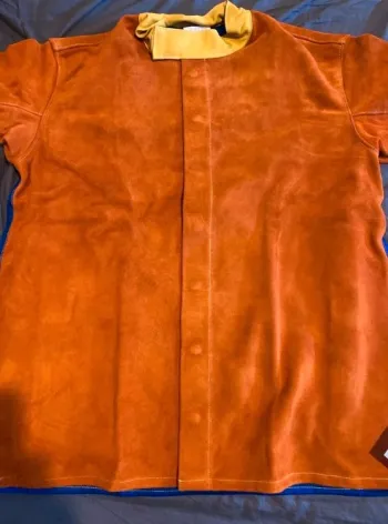 Veste cuir soudeur