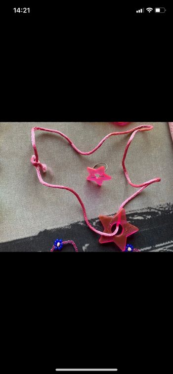 Collier étoile et bague enfant fille