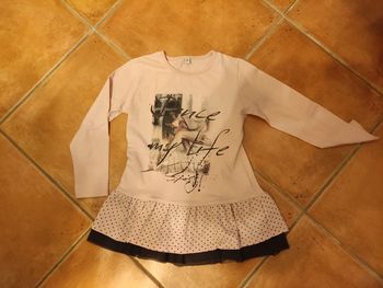 Robe courte manches longues