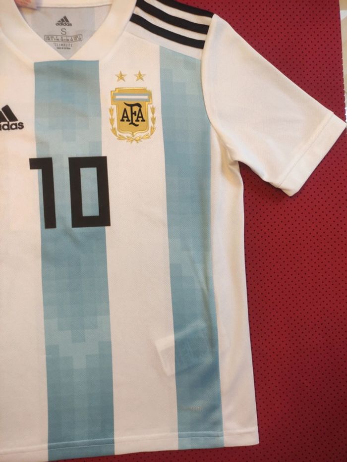Maillot de foot Messi Argentine, Adidas Authentique Officiel taille enfant 9/10 ans - photo numéro 3