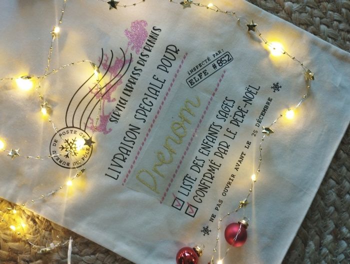 Hotte du Père Noël personnalisé acc