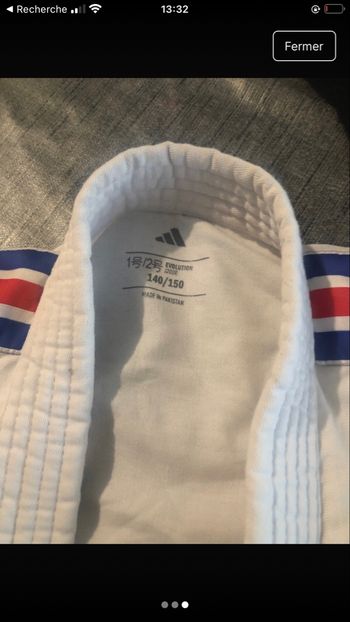 Veste adidas judo neuf