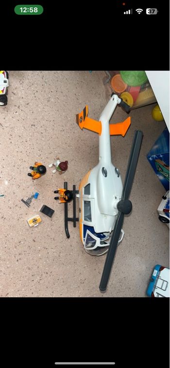 Hélicoptère ambulance playmobil