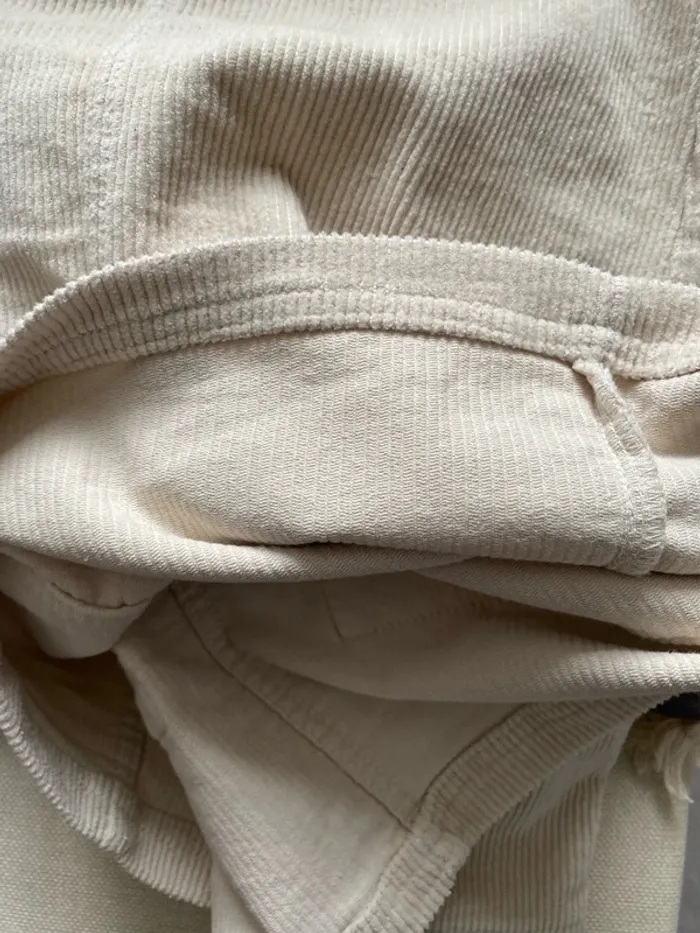 Robe salopette velours côtelé blanc Esmara - photo numéro 6