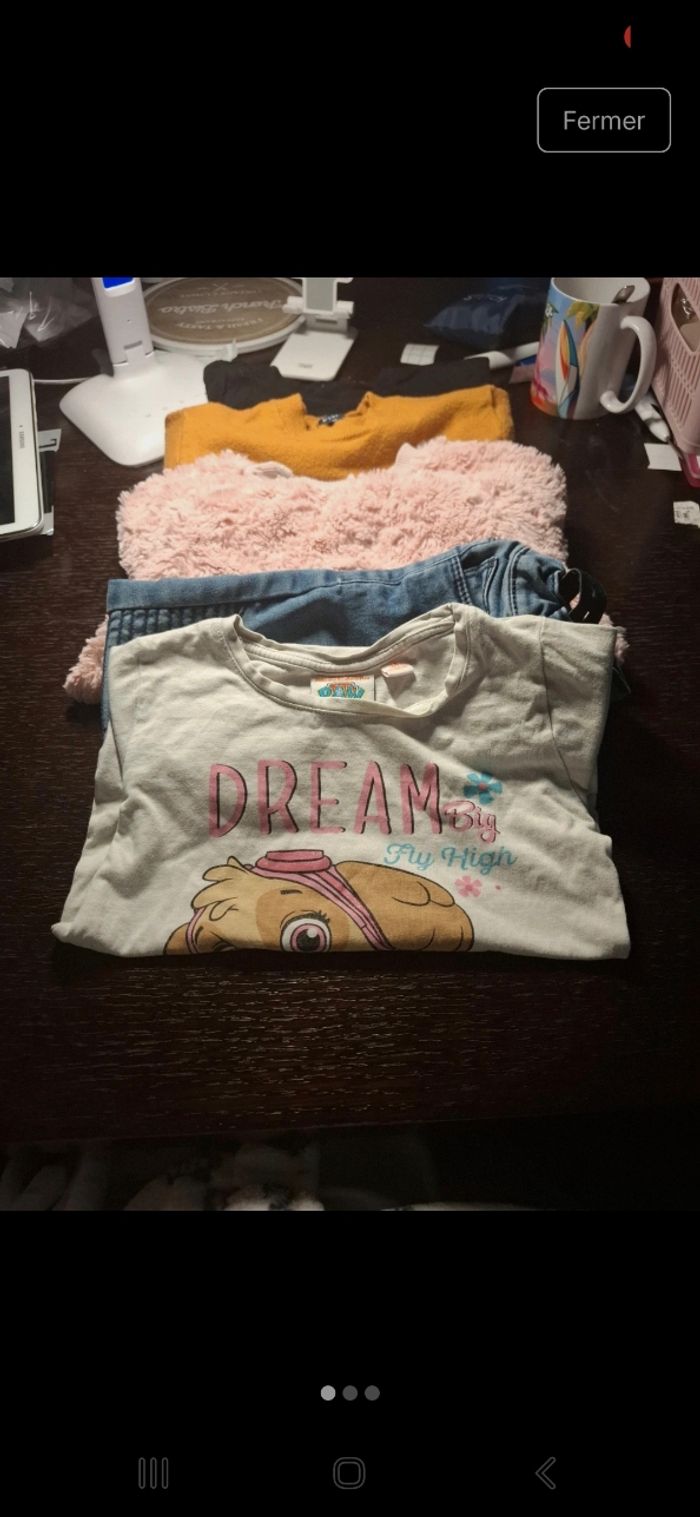 Lot vêtements fille