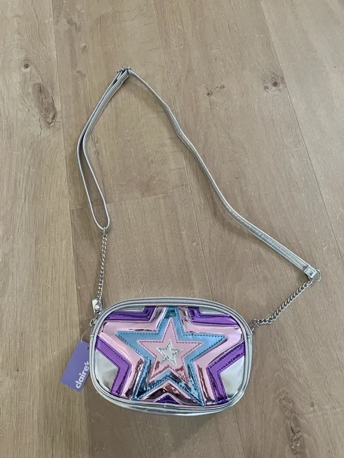 Sac bandoulière étoiles claire’s neuf avec étiquette
