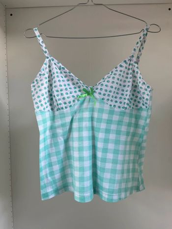 Ensemble de pyjama à carreaux verts
