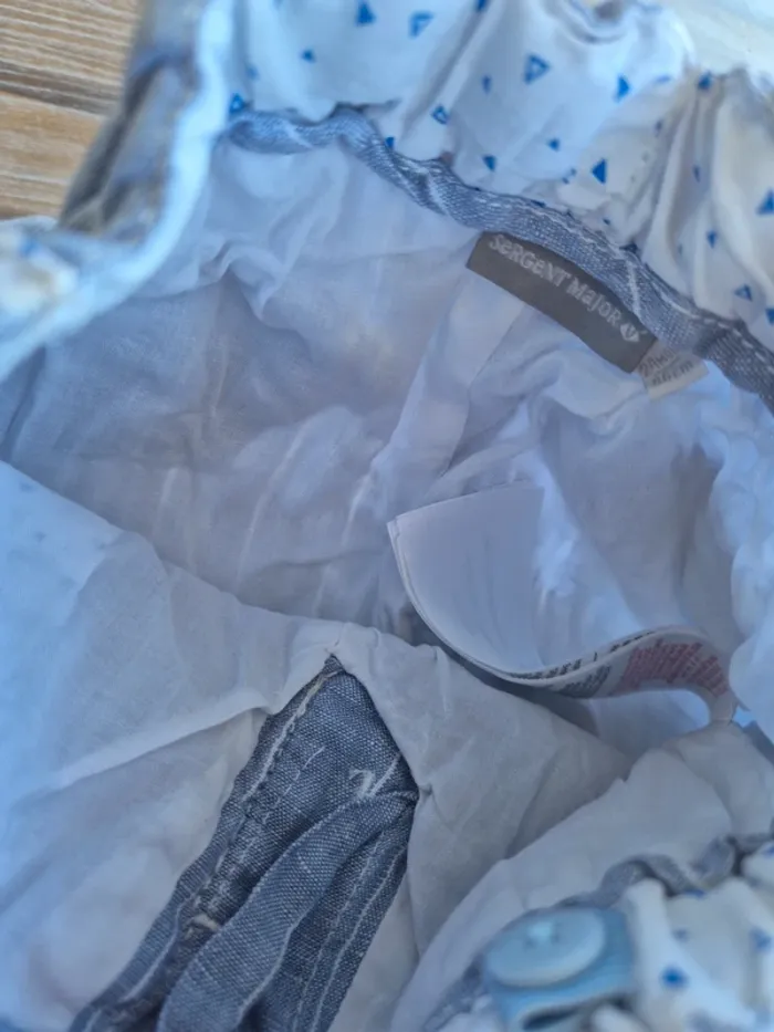 Sergent major bermuda en lin taille 2 ans - photo numéro 5