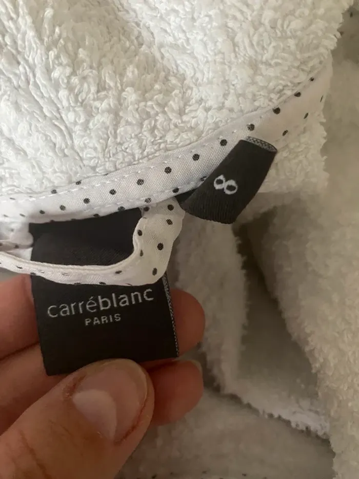 Peignoir carré blanc 8 ans - photo numéro 3