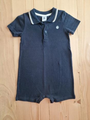 Combishort polo Petit Bateau 12 mois