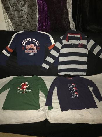 Lot de 4 Hauts garçon – taille 8 ans -diverses marque 4
