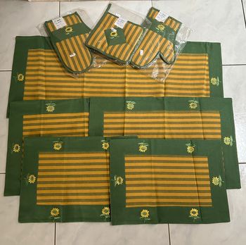 Napperons + maniques + gants