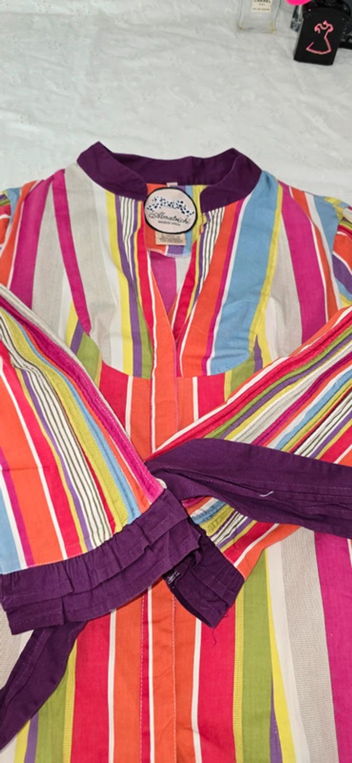 Chemise tunique multicolore pleins de jolis détails voir photos taille 40 - photo numéro 14