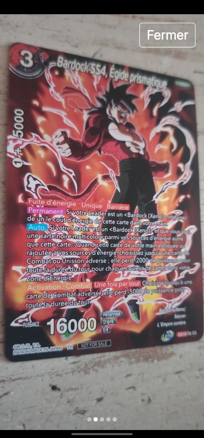 Carte dragon ball card game fr - photo numéro 3