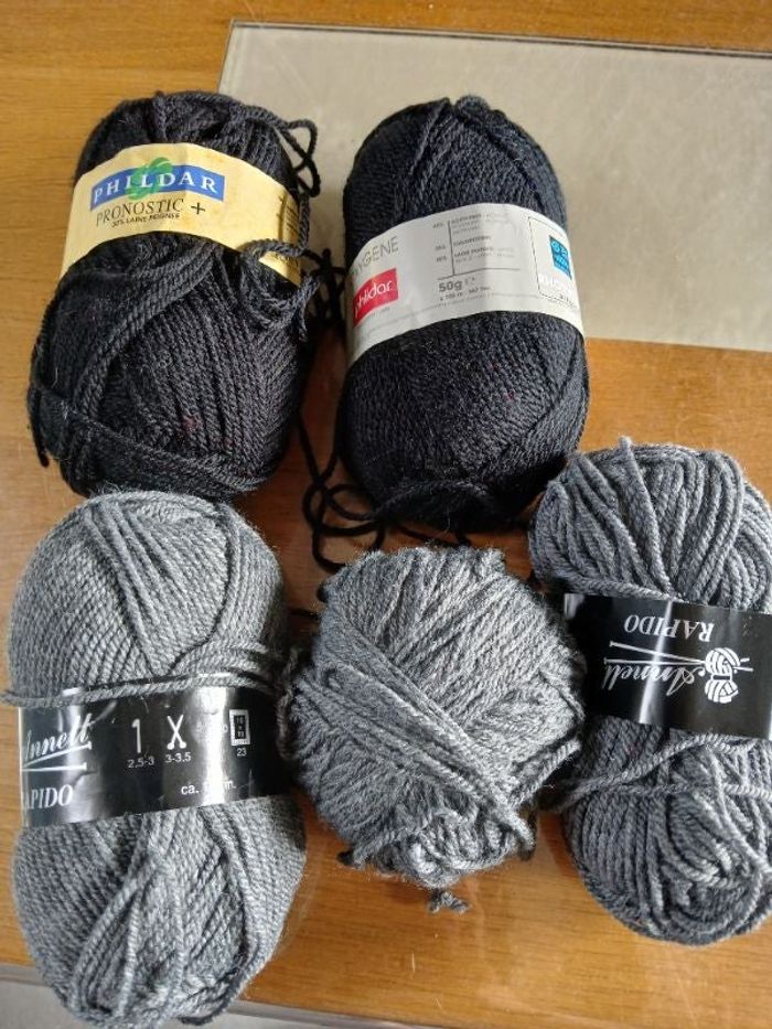 Lot pelotes laines phildar