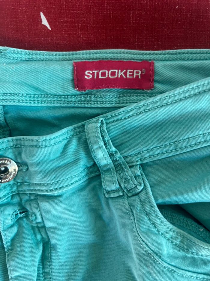 Pantacourt vert clair/menthe stooker taille 40 - photo numéro 2