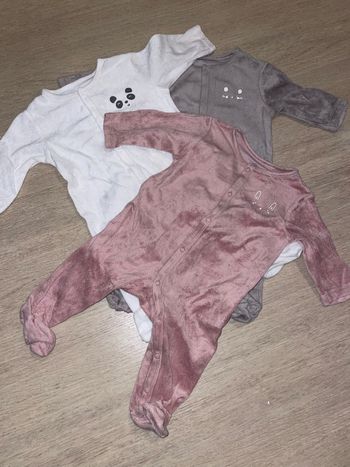 3 pyjama bébé fille 6mois