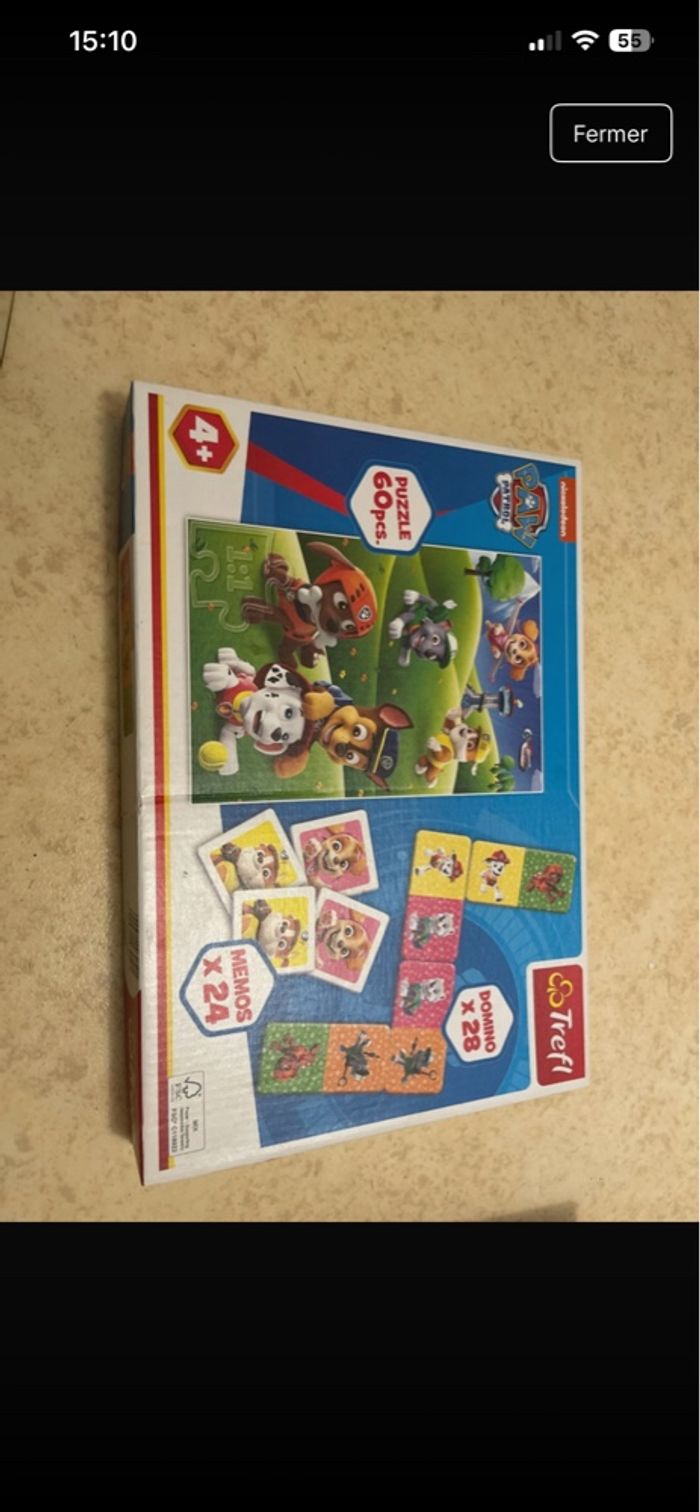 Lot jeux pat patrouille