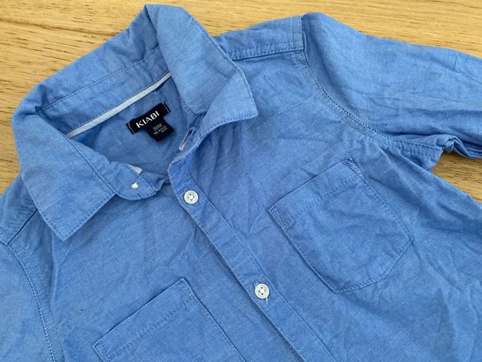 Chemise bleu garçon 3 ans