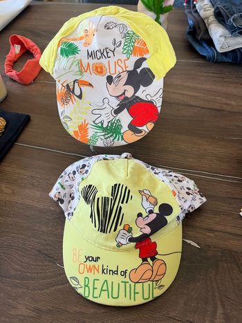 Lot 2 casquettes Mickey 