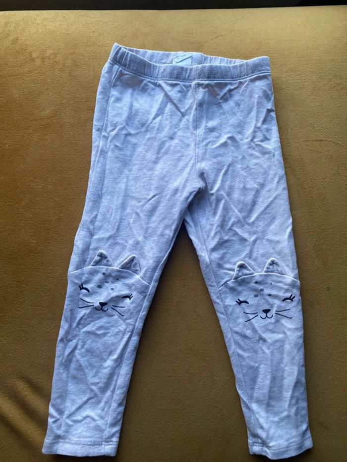 Legging motif chat taille 12/18mois