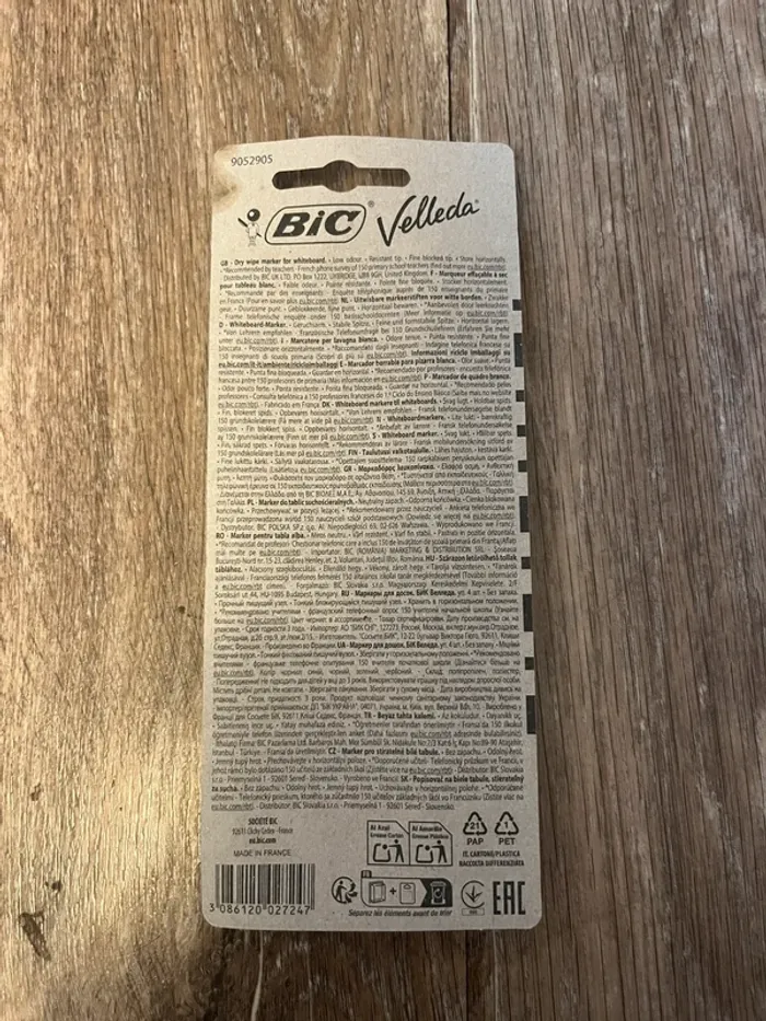 Pack de 4 marqueurs effaçables pointe fine Bic - photo numéro 2