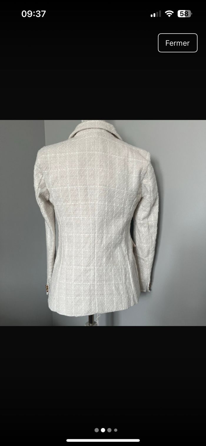 Veste cintrée blanche XS - photo numéro 2