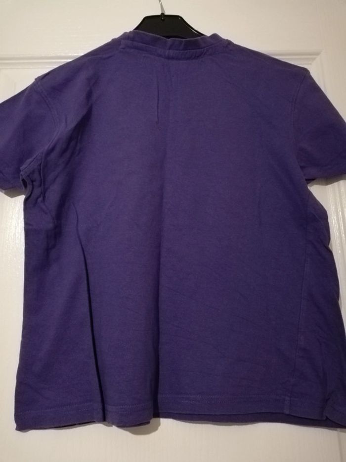 Tee-shirt violet 8 ans - photo numéro 4
