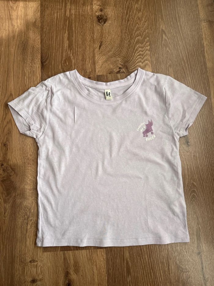 Tee shirt manches courtes fille TAO XXS