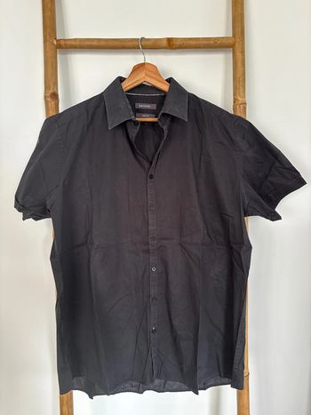Chemisette chemise manches courtes noire devred taille XL