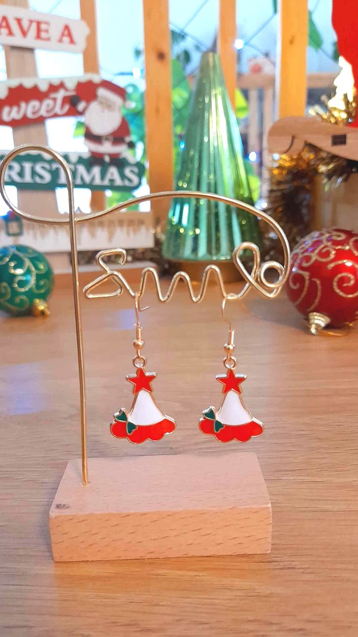 Bijoux Noël | Lot de Boucles d’Oreilles Pendantes – Neuf - photo numéro 2