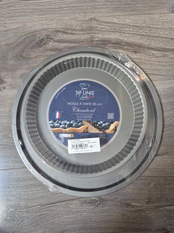 Lot moule à tarte + plaque à pizza NEUF