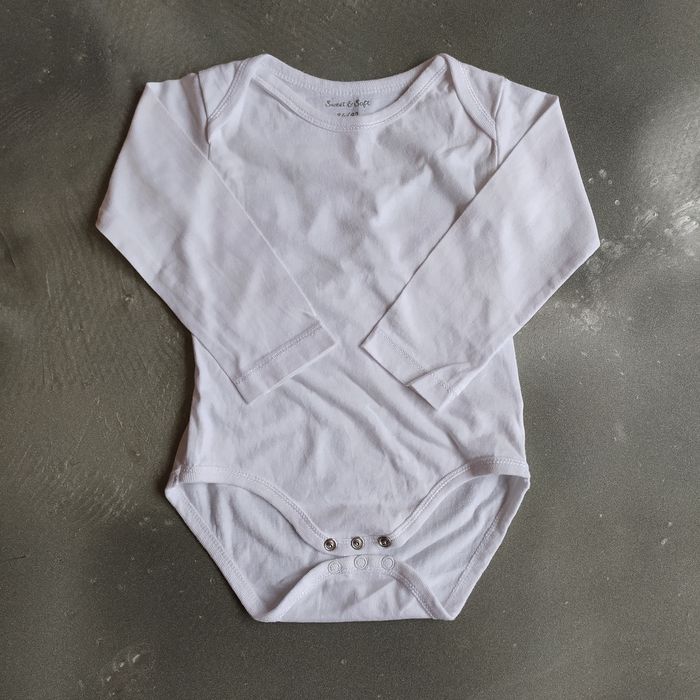 Body blanc manches longues 18/24 mois 86/92 cm - photo numéro 2