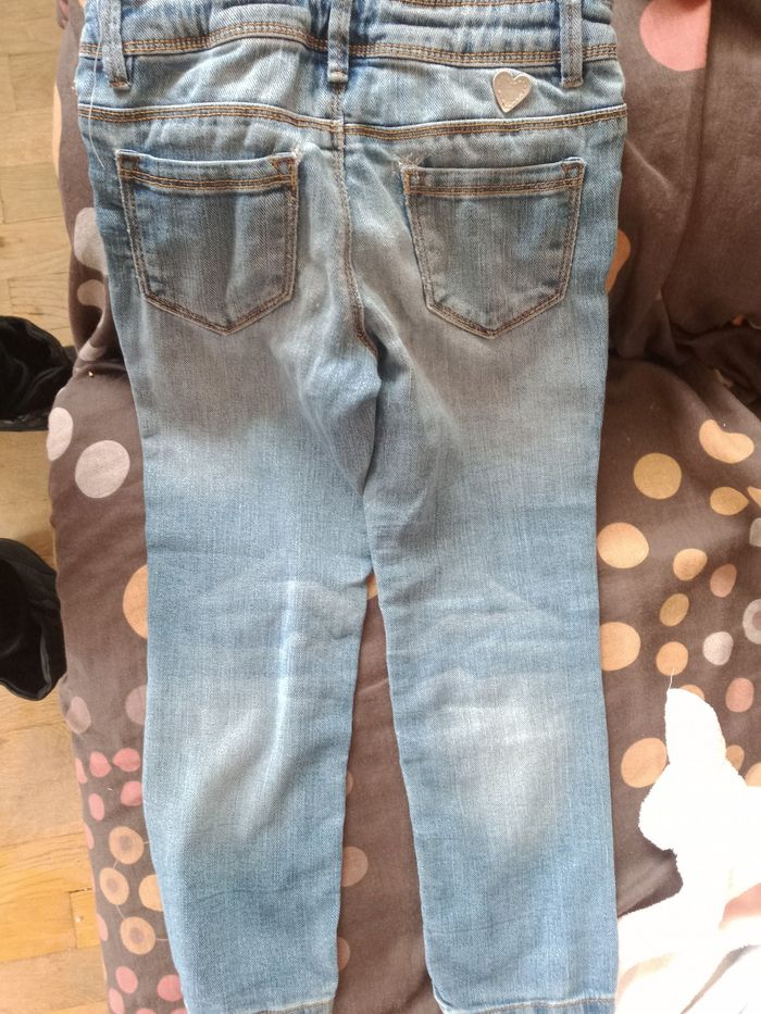 Pantalon jeans fille 5/6 ans - photo numéro 3