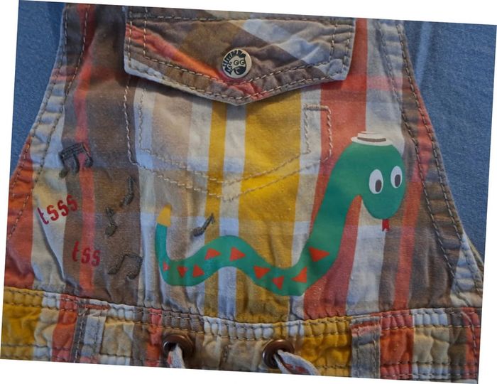 Ensemble chemise et salopette animaux - photo numéro 2