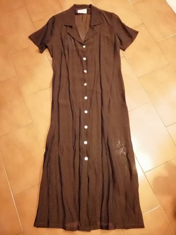 Robe voile marron Taille unique Caroll