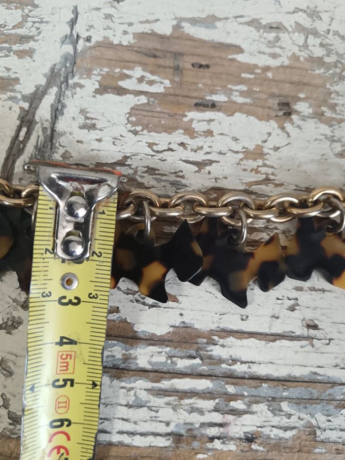 Agatha | Bracelet vintage Scottish terrier léopard - photo numéro 7