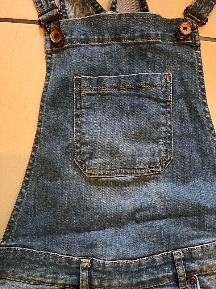 Salopette short Superdry femme denim bleu taille S (36) style décontracté - photo numéro 3