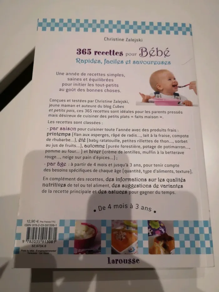 Livre "365 recettes pour bébé" - photo numéro 2