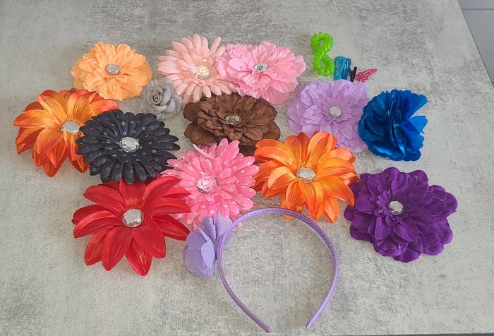 Accessoires pour cheveux fille femme fillette barette fleurs