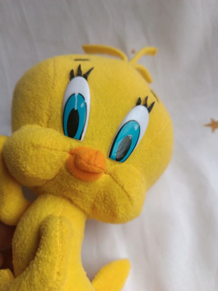 Peluche plush titi Grosminet allongé couché Looney Tunes toons figurine massue masse marteau - photo numéro 18