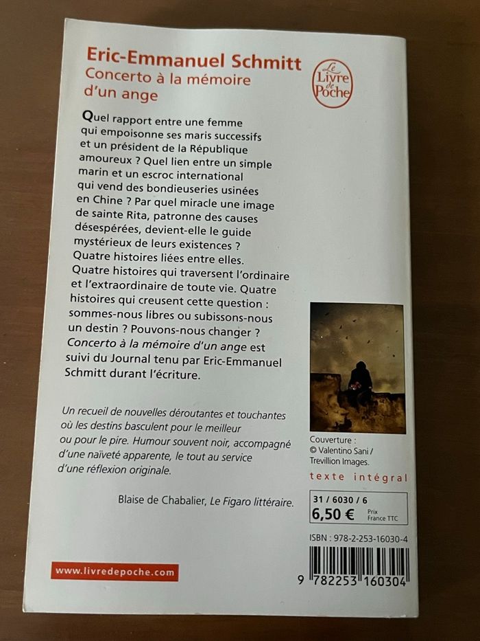 Concerto à la mémoire d’un ange Schmitt Le Livre de Poche - photo numéro 4