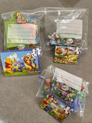 Lot de 3 puzzles 20  pièces