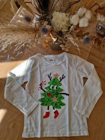 T shirt Noël manches longues 6 ans