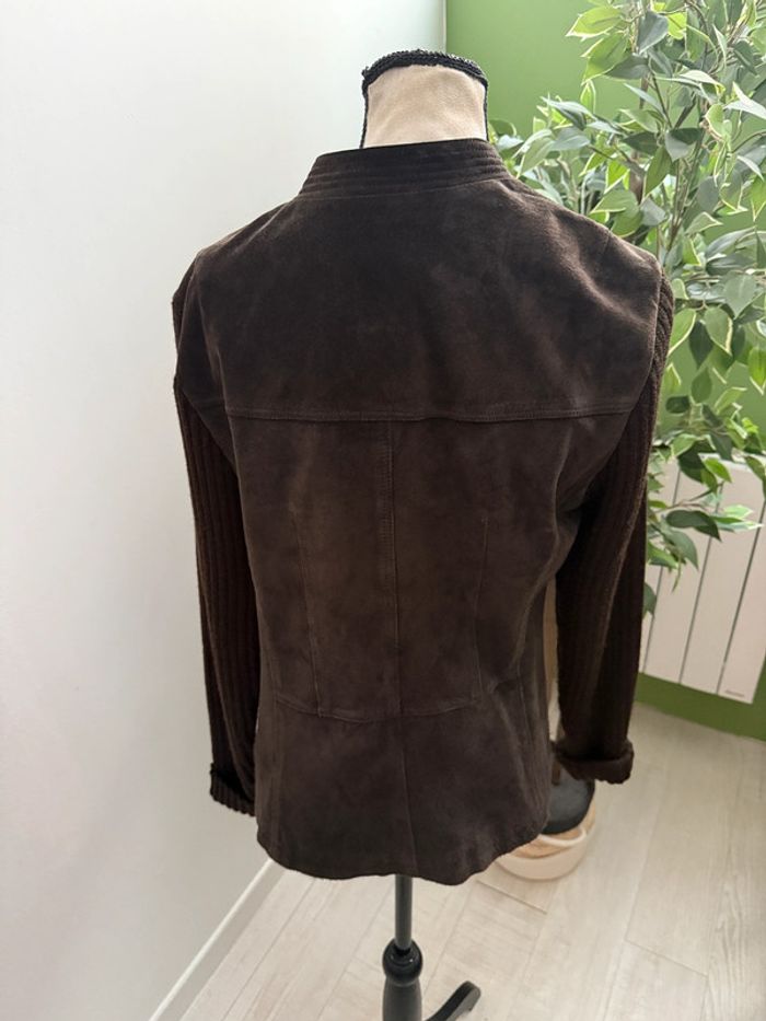 Veste en cuir Un Jour Ailleurs Taille 38 - photo numéro 2