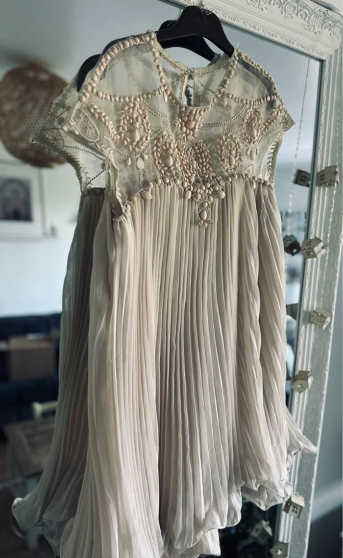 Sublime robe Asos nude bohème cérémonie neuve étiquette - photo numéro 4