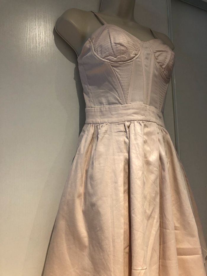 Robe rose poudré Naf-Naf taille 34 style vintage - photo numéro 10