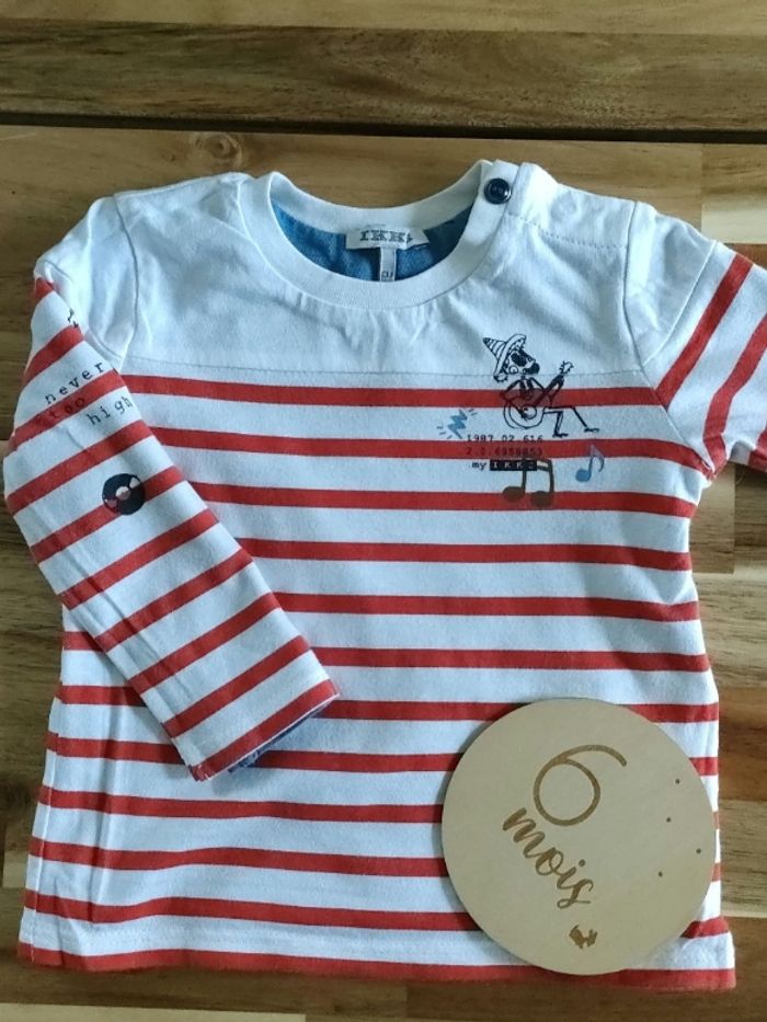 T-shirt manches longues réversible IKKS - photo numéro 2