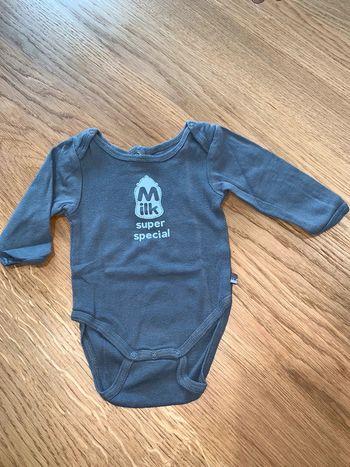 Body bébé garçon tao tape à l’œil  Visuel sérigraphie print biberon milk